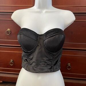 Black velvet corset